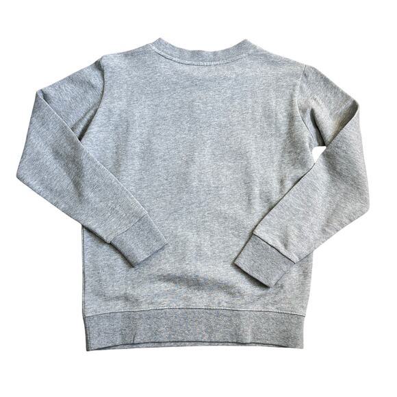 J Crew Women's Crystal Beaded Embellished Print Chandelier Gray Sweatshirt 2XS - Picture 2 of 11